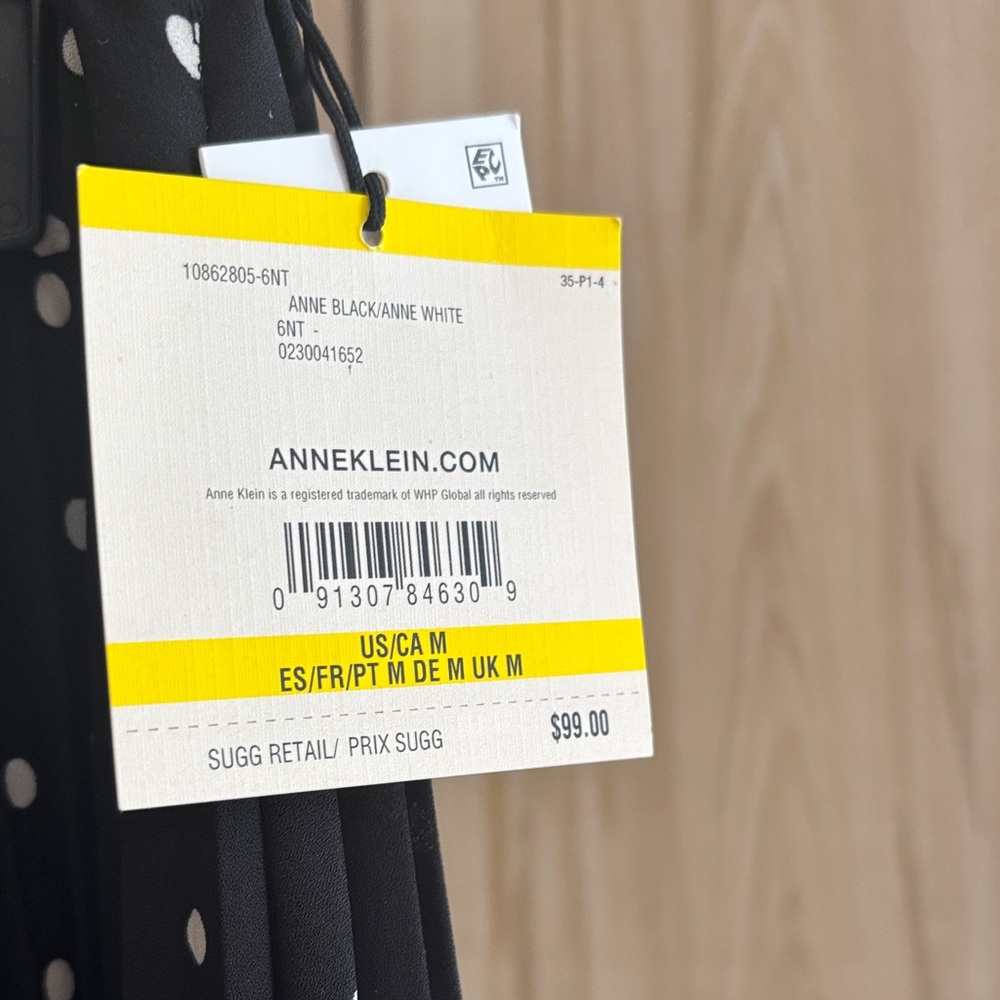 Anne Klein Black and White Polka Dot Maxi Skirt NWT price reduced! - Picture 3 of 10
